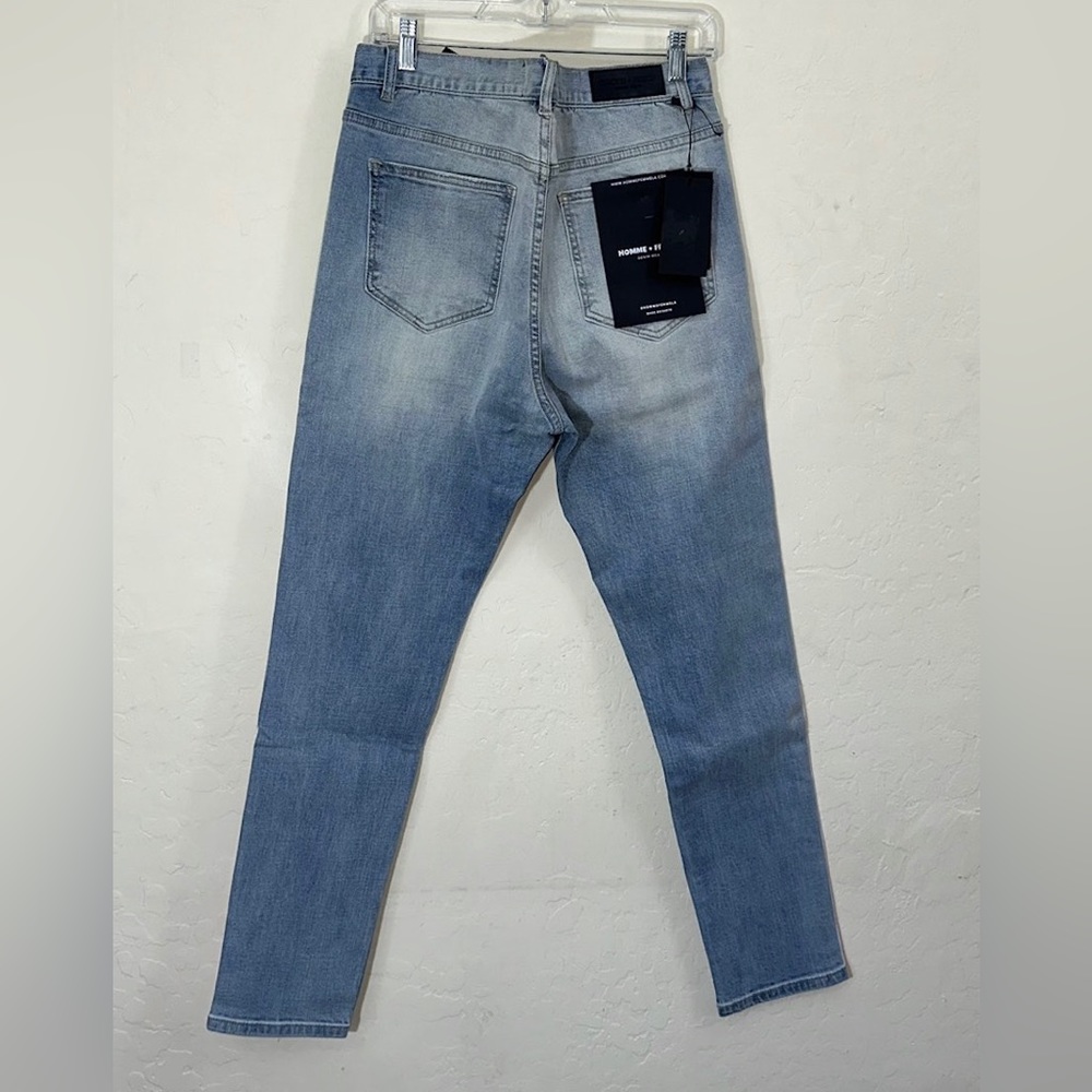 New with tags HOMME + FEMME light blue gradient green and pink size 38